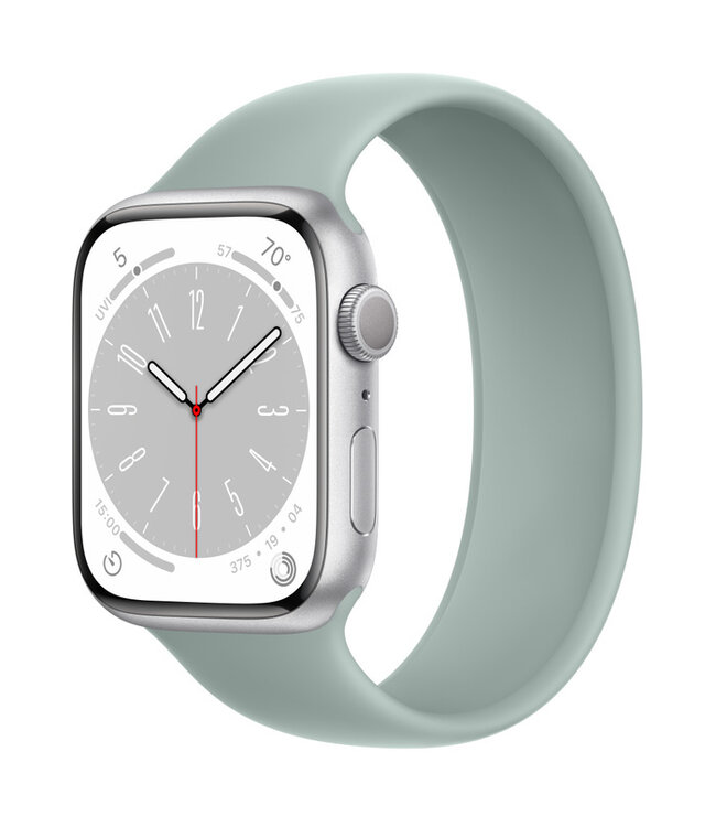 Apple Apple Watch Series 8 GPS, Цвет корпуса Серебристый, Спортивный ремешок