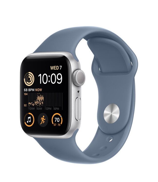 Apple Apple Watch SE, Цвет корпуса Серебряный, Спортивный ремешок