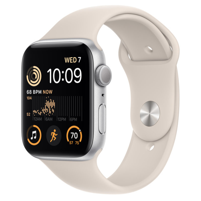 Apple Apple Watch SE, Цвет корпуса Серебряный, Спортивный ремешок