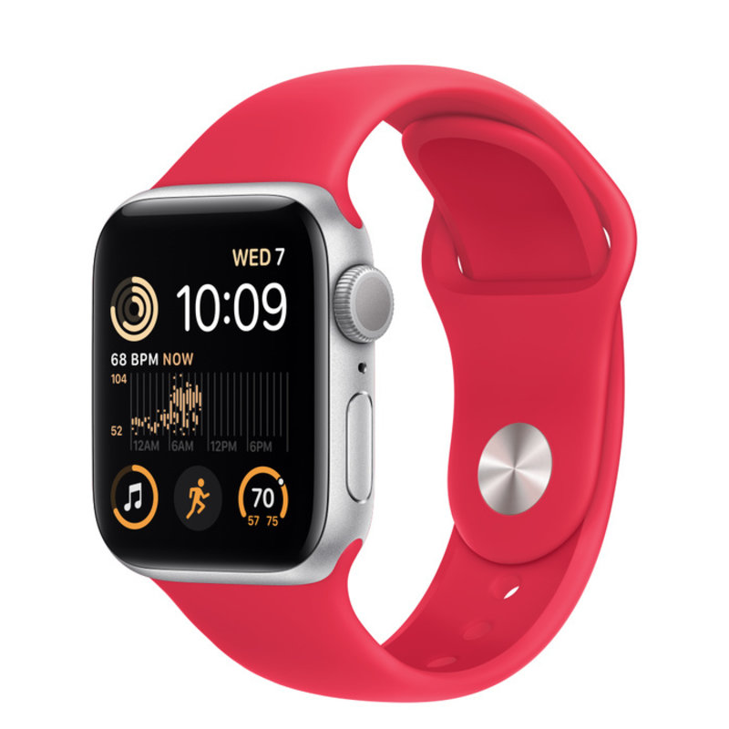 Apple Apple Watch SE, Цвет корпуса Серебряный, Спортивный ремешок
