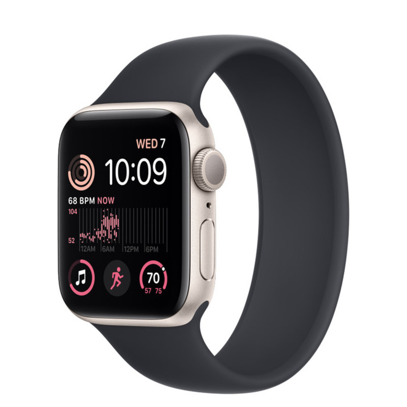 Apple Apple Watch SE, Цвет корпуса «Сияющая звезда», Спортивный ремешок