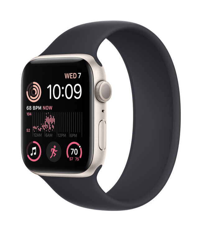 Apple Apple Watch SE, Цвет корпуса «Сияющая звезда», Спортивный ремешок