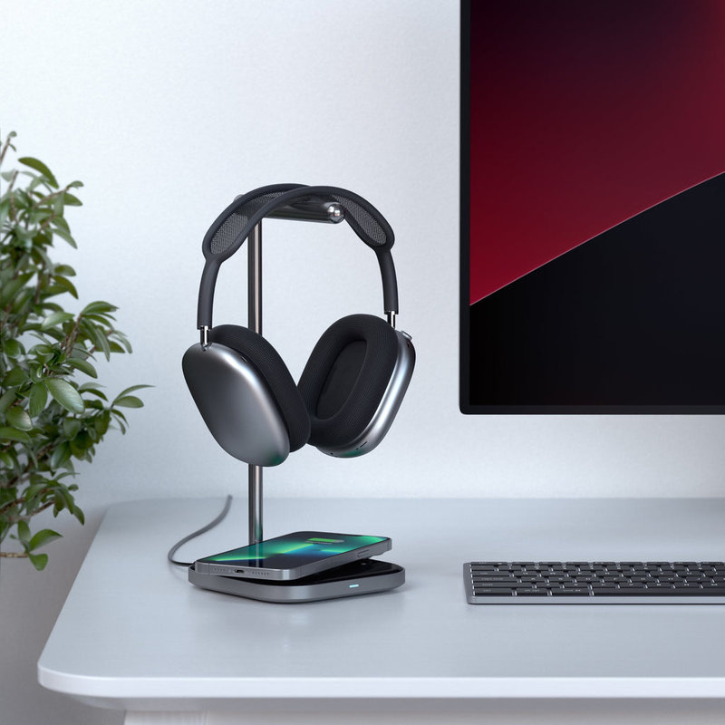 Satechi Satechi 2-in-1 Headphone Stand with Wireless Charger