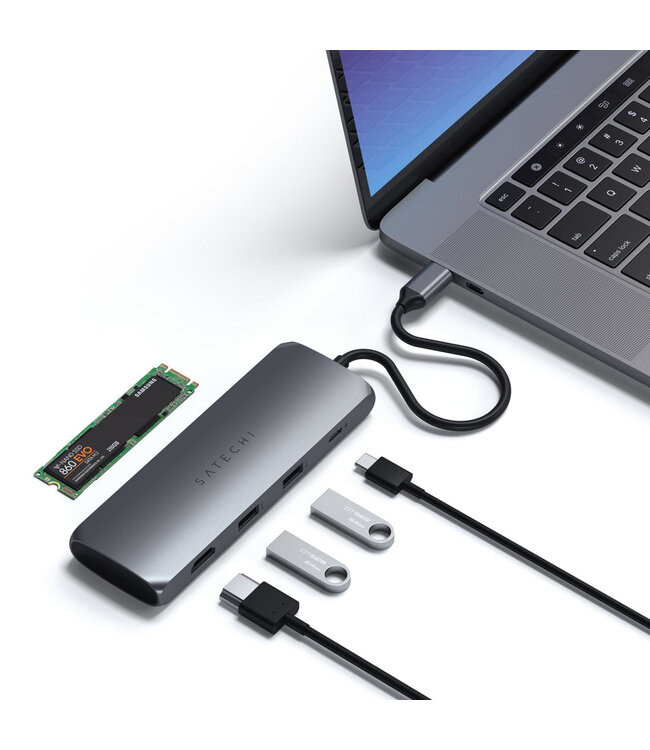 Satechi Satechi USB-C Hybrid Multiport/SSD Enclosure Adapter