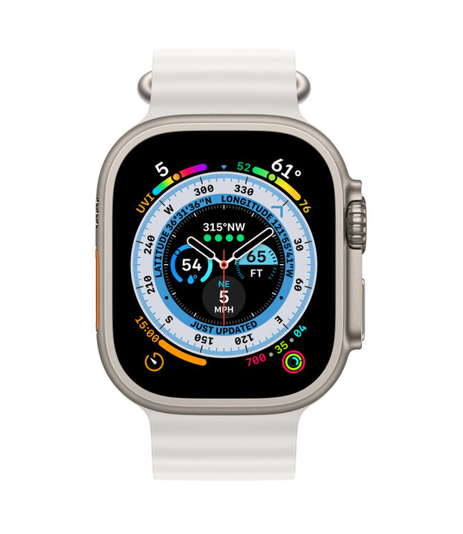 Apple Apple Watch Ultra с белым океаническим ремешком