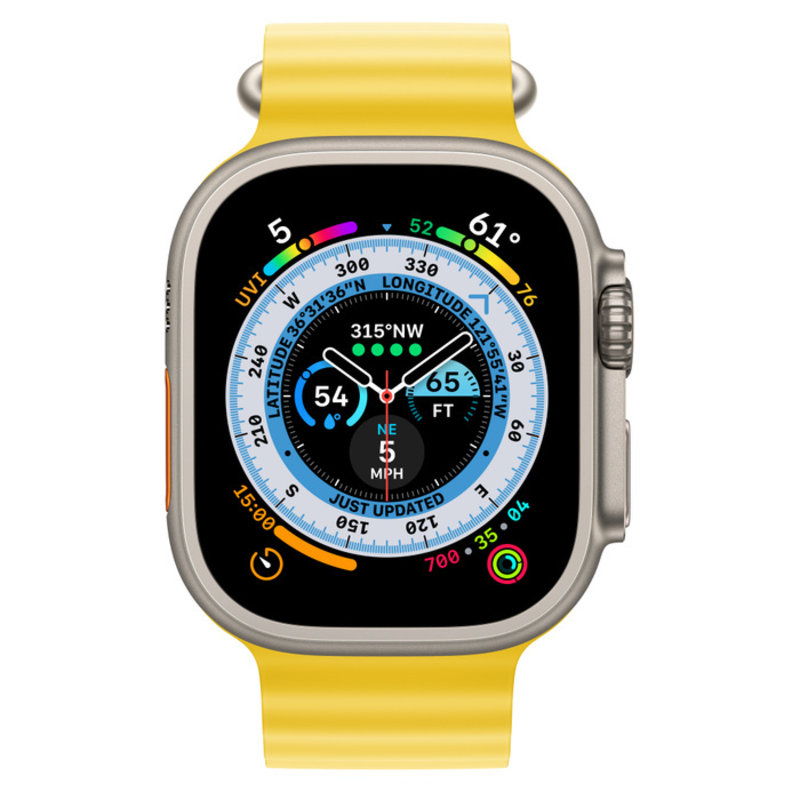 Apple Apple Watch Ultra с желтым океаническим ремешком