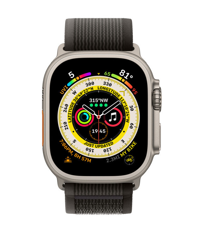 Apple Apple Watch Ultra с черно-серым ремешком