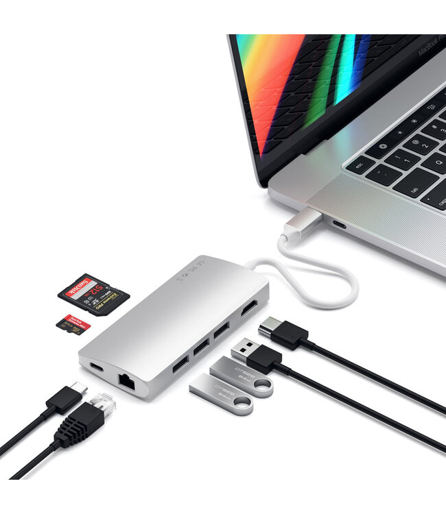 Satechi Satechi Aluminium Multi-Port Adapter V2