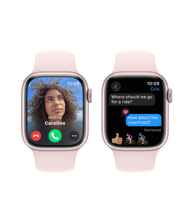 Apple Apple Watch Series 9 GPS, 41мм, Розовый, Light Pink Sport Band, (MR933)