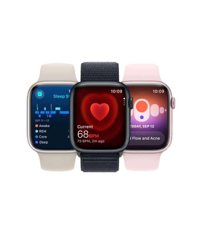 Apple Apple Watch Series 9 GPS, 41мм, Розовый, Light Pink Sport Band, (MR933)