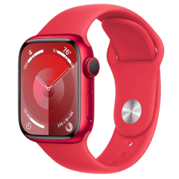 Apple Apple Watch Series 9 GPS, 45мм, (PRODUCT)RED, PRODUCT(RED) Sport Band, (MRXK3)
