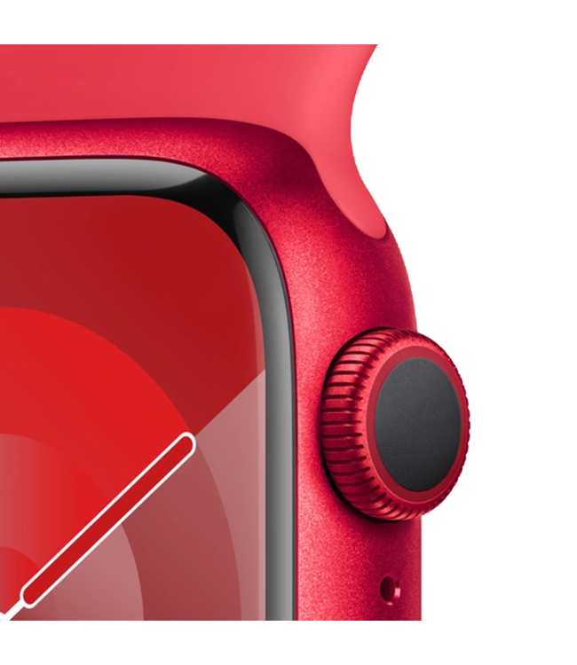 Apple Apple Watch Series 9 GPS, 45мм, (PRODUCT)RED, PRODUCT(RED) Sport Band, (MRXK3)