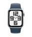 Apple Apple Watch SE GPS Gen.2, 44мм, Серебристый, Storm Blue Sport Band, (MREC3)