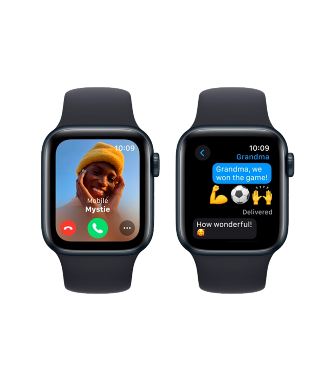 Apple Apple Watch SE GPS Gen.2, 40мм, Тёмная ночь, Midnight Sport Band, (MR9X3)