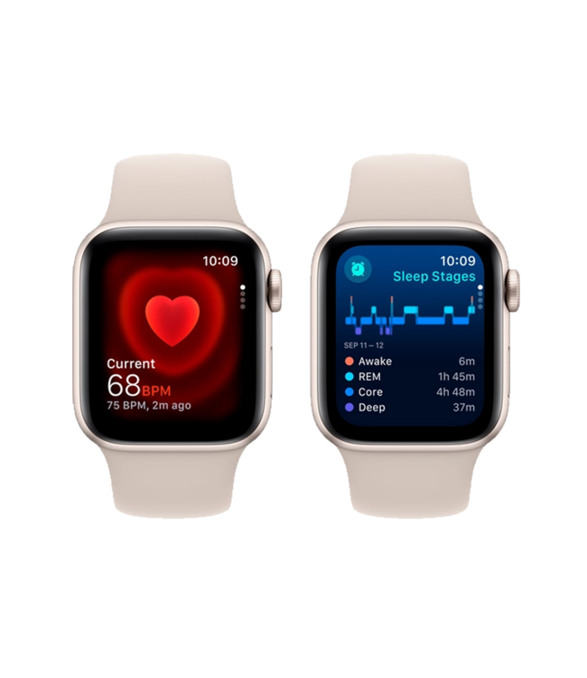 Apple Apple Watch SE GPS Gen.2, 40мм, Сияющая звезда, Starlight Sport Band, (MR9U3)