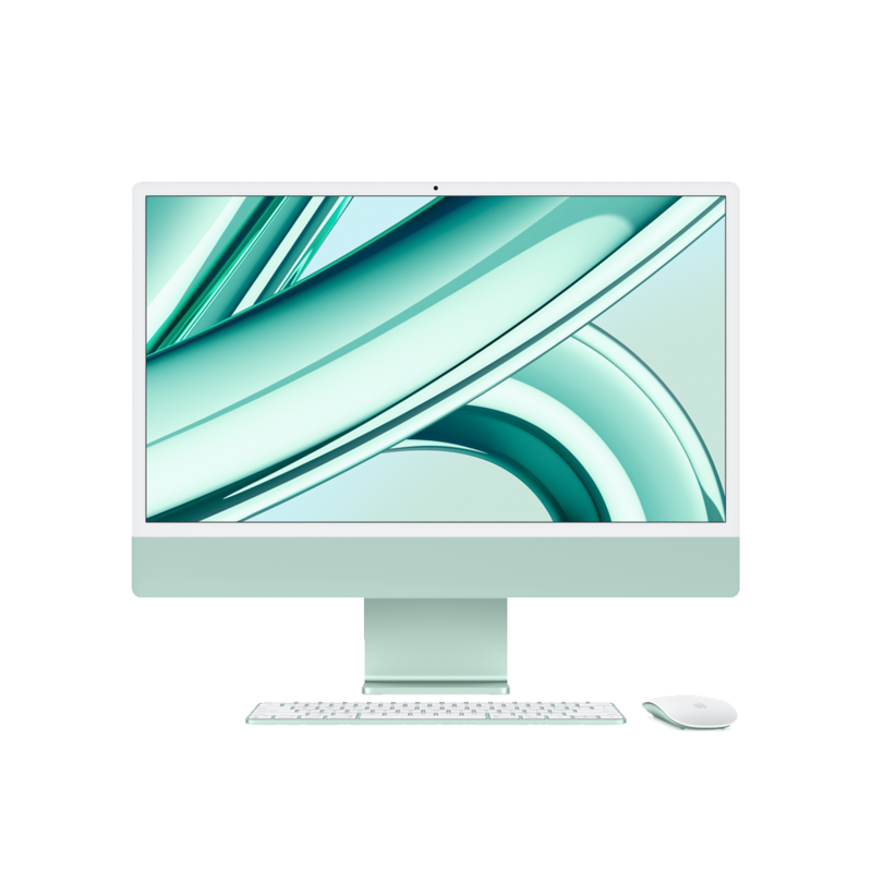 Apple iMac 24" Apple M3 (8 CPU/8GPU), 8 ГБ, 256 ГБ SSD, Green (MQRA3HX/A)