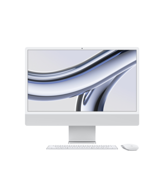 Apple iMac 24" Apple M3 (8 CPU/8GPU), 8 ГБ, 256 ГБ SSD, Silver (MQR93HX/A)