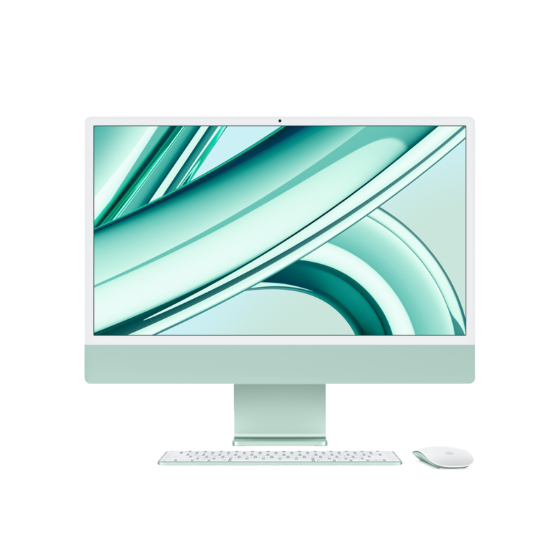 Apple iMac 24" Apple M3 (8 CPU/10GPU), 8 ГБ, 512 ГБ SSD, Green (MQRP3HX/A)