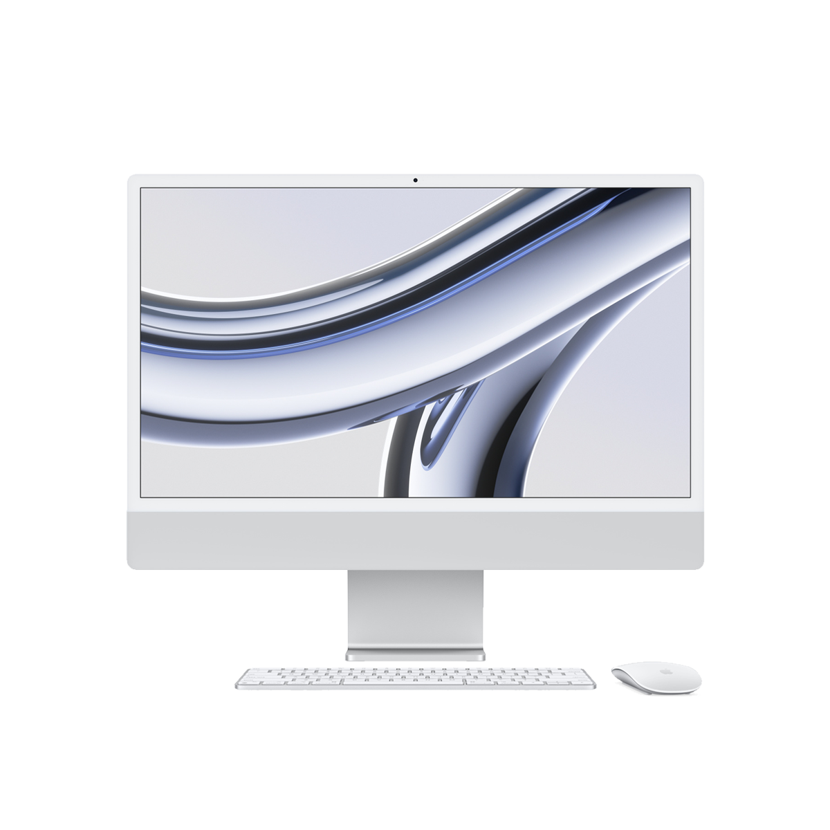 Купить iMac 24 Apple M3 (8 CPU/10GPU), 8ГБ, 512ГБ SSD, Silver в Алматы