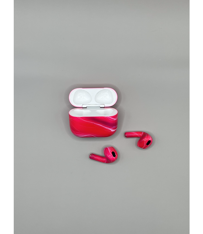 AirPods 3 Custom - Мраморный розовый