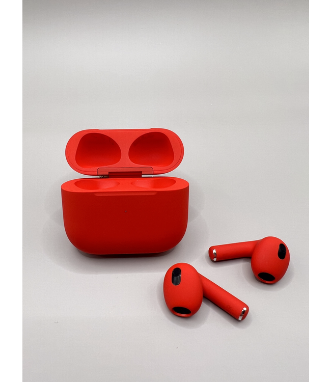 AirPods 3 Custom - Красный матовый