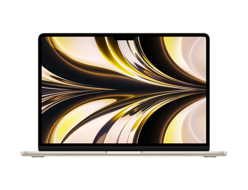 Apple MacBook Air 13.6" Apple M2 (8C CPU/8C GPU), 8 ГБ, 256 ГБ, Сияющая звезда (MLY13)