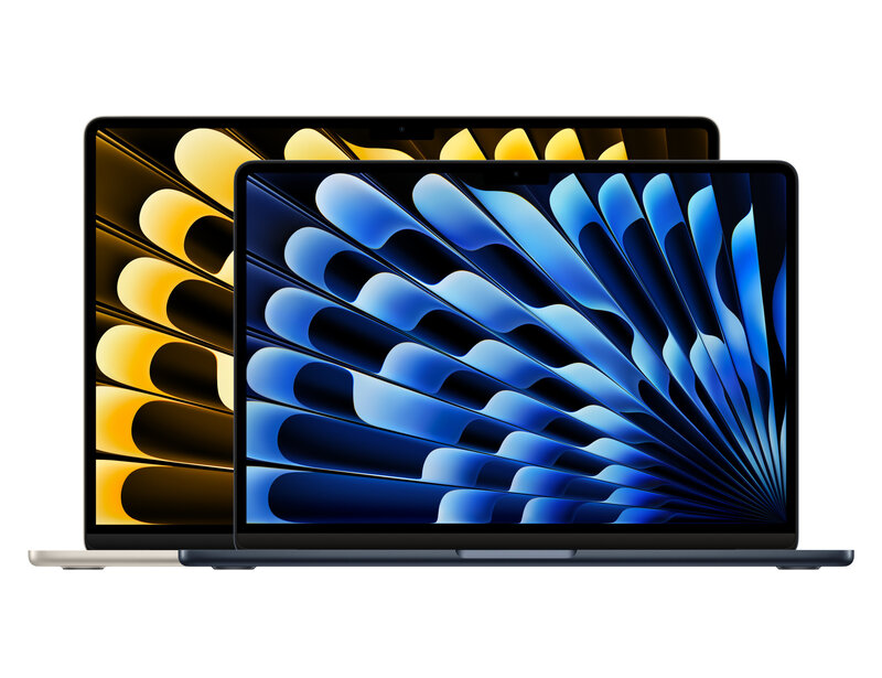 Apple MacBook Air 15.3" Apple M2 (8C CPU/10C GPU), 8 ГБ, 512 ГБ, Тёмная ночь (MLY43)