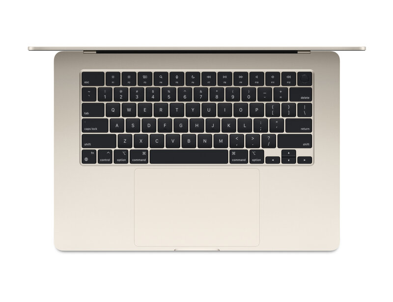Apple MacBook Air 15.3" Apple M2 (8C CPU/10C GPU), 8 ГБ, 256 ГБ, Сияющая звезда (MQKU3)