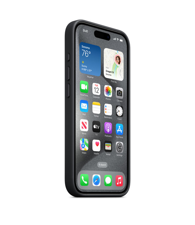 Apple Чехол Apple FineWoven Case для iPhone 15 Pro Black