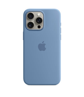 Apple Чехол Apple Silicone Case для iPhone 15 Pro Max Winter Blue