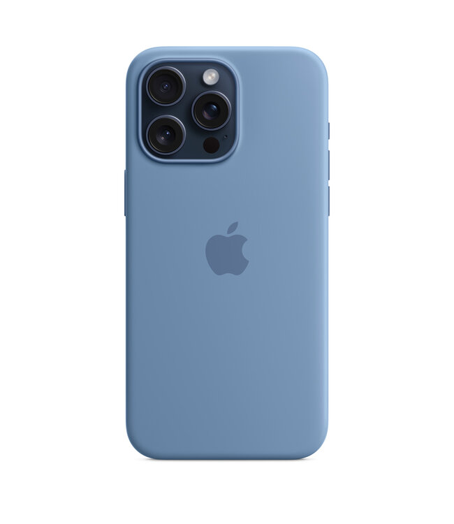 Apple Чехол Apple Silicone Case для iPhone 15 Pro Max Winter Blue