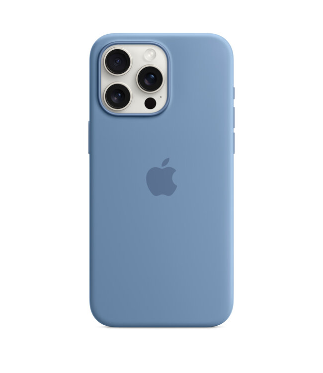 Apple Чехол Apple Silicone Case для iPhone 15 Pro Max Winter Blue