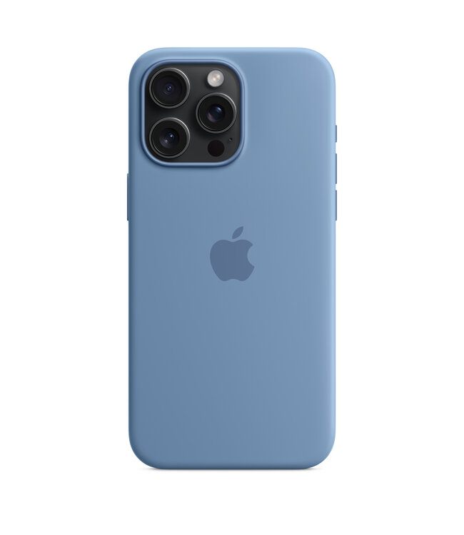 Apple Чехол Apple Silicone Case для iPhone 15 Pro Max Winter Blue