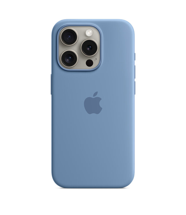 Apple Чехол Apple Silicone Case для iPhone 15 Pro Winter Blue