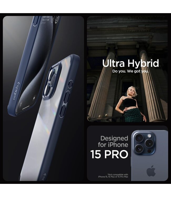 Spigen Spigen MagSafe - Чехол для iPhone 15 Pro Синий