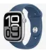 Apple Apple Watch Series 10 GPS, Aluminium case, 42mm, Silver, White Sport Band