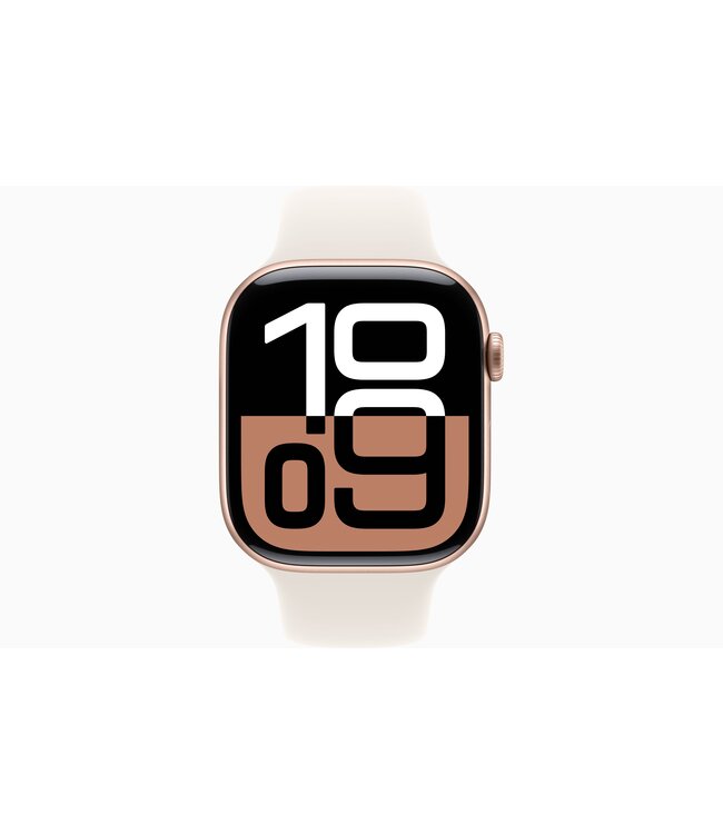 Apple Apple Watch Series 10 GPS, Aluminium case, 46mm, Rose Gold, Pink Sport Band