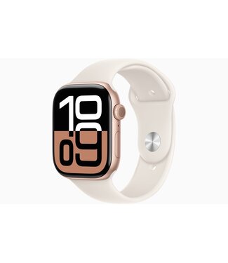 Apple Apple Watch Series 10 GPS, Auminium case, 46mm, Rose Gold, Pink Sport Bandl