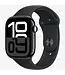 Apple Apple Watch Series 10 GPS,  Aluminium case, 42mm, Jet Black, Black Sport Band