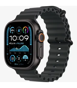 Apple Apple Watch Ultra Series 2, 49мм, Black Titanium, Black Ocean Band (MX4P3)