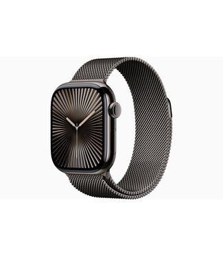 Apple Watch Series 10 GPS, Titanium case, 42mm, Slate, Slate Milanese Loop