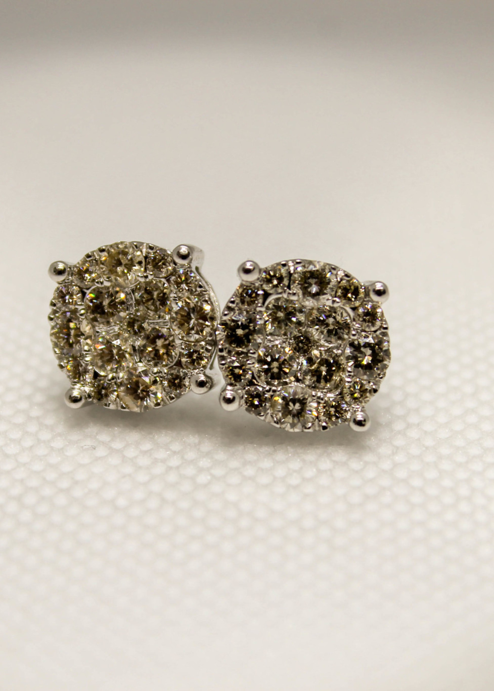 10k Earrings 10k wg 2.03ct sup flow #112622