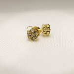 10k Earrings 10k yg .77ct flow #112596