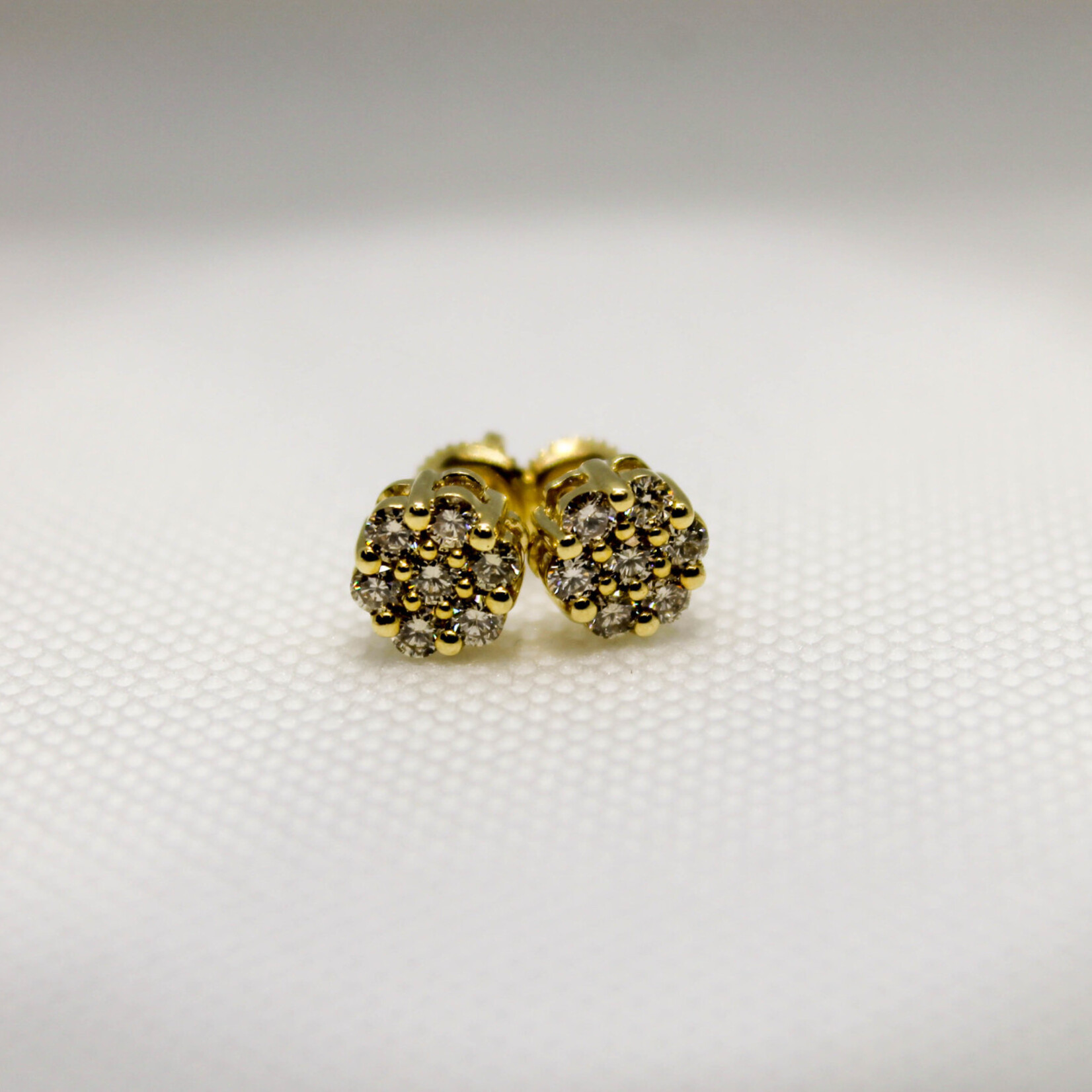 10k Earrings 10k yg .77ct flow #112596