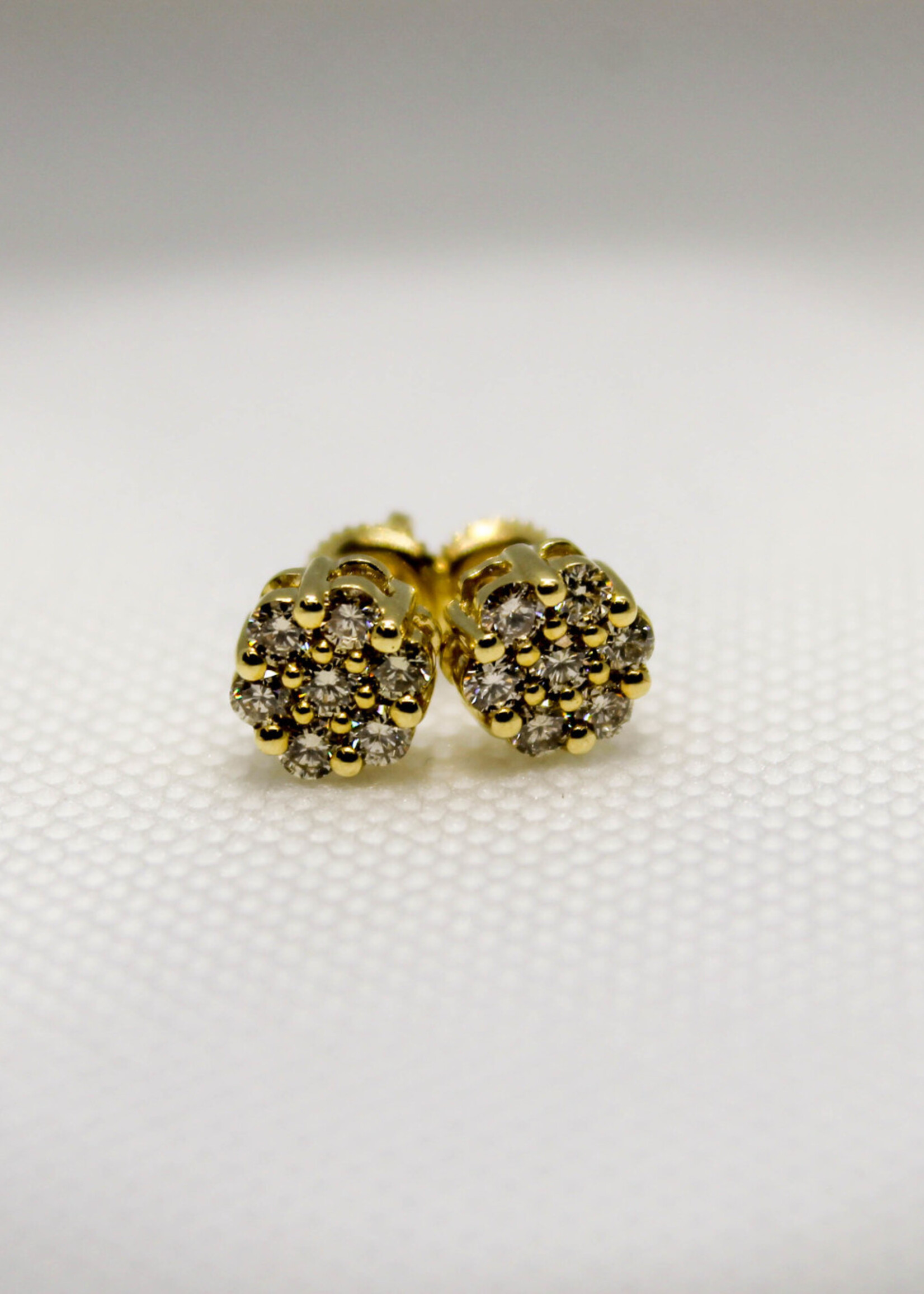 10k Earrings 10k yg .77ct flow #112596