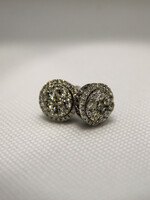 14k Earrings 14k wg 5.3g 1.94ct ds1089w