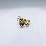 14k Earrings 14k  yg .5ct  1.5gr #38869