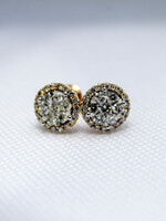 14k Earrings 14k rg 1.5ct rou #ds02747r