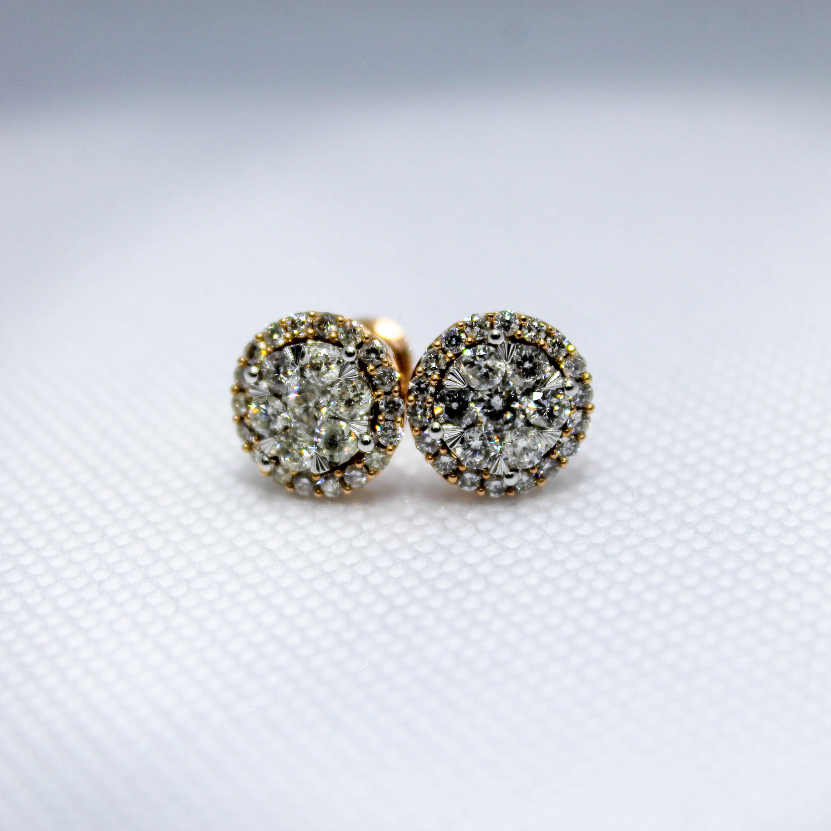 14k Earrings 14k rg 1.5ct rou #ds02747r