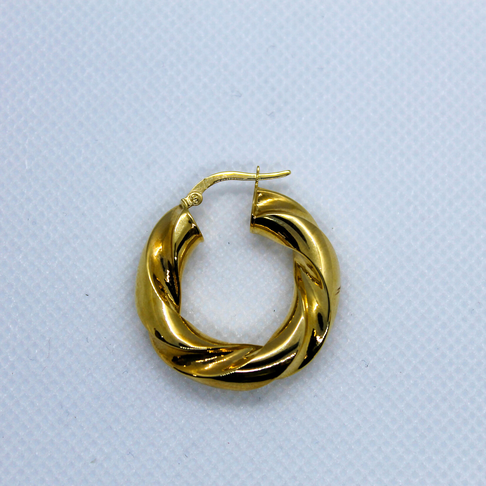 14k Earrings 14k yg 4.5g hoop 1"